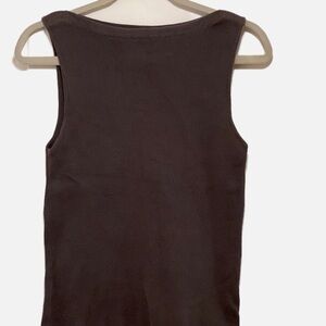 GAP Gray Sleeveless Fitted Tank Top